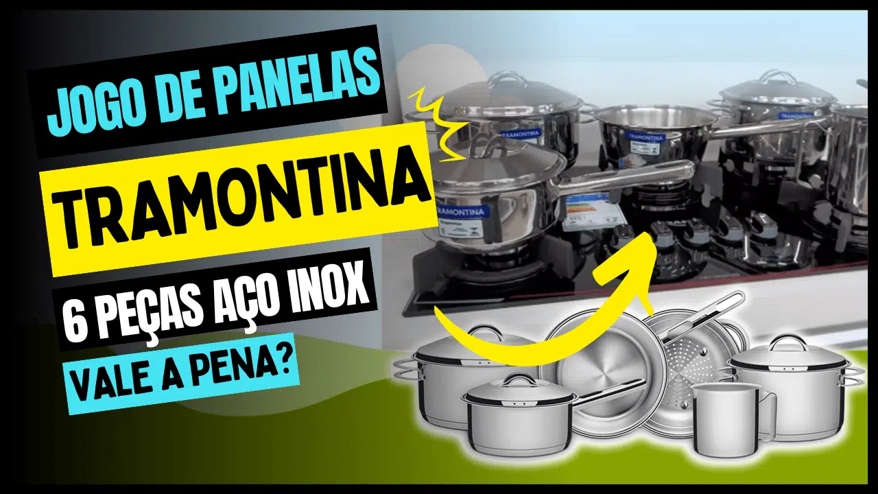 Jogo de Panelas Tramontina Solar em Aço Inox