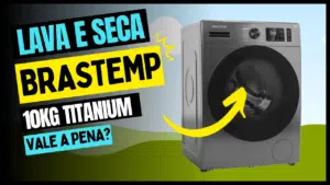 Lava e Seca Brastemp 10kg Titanium com Smart Sensor