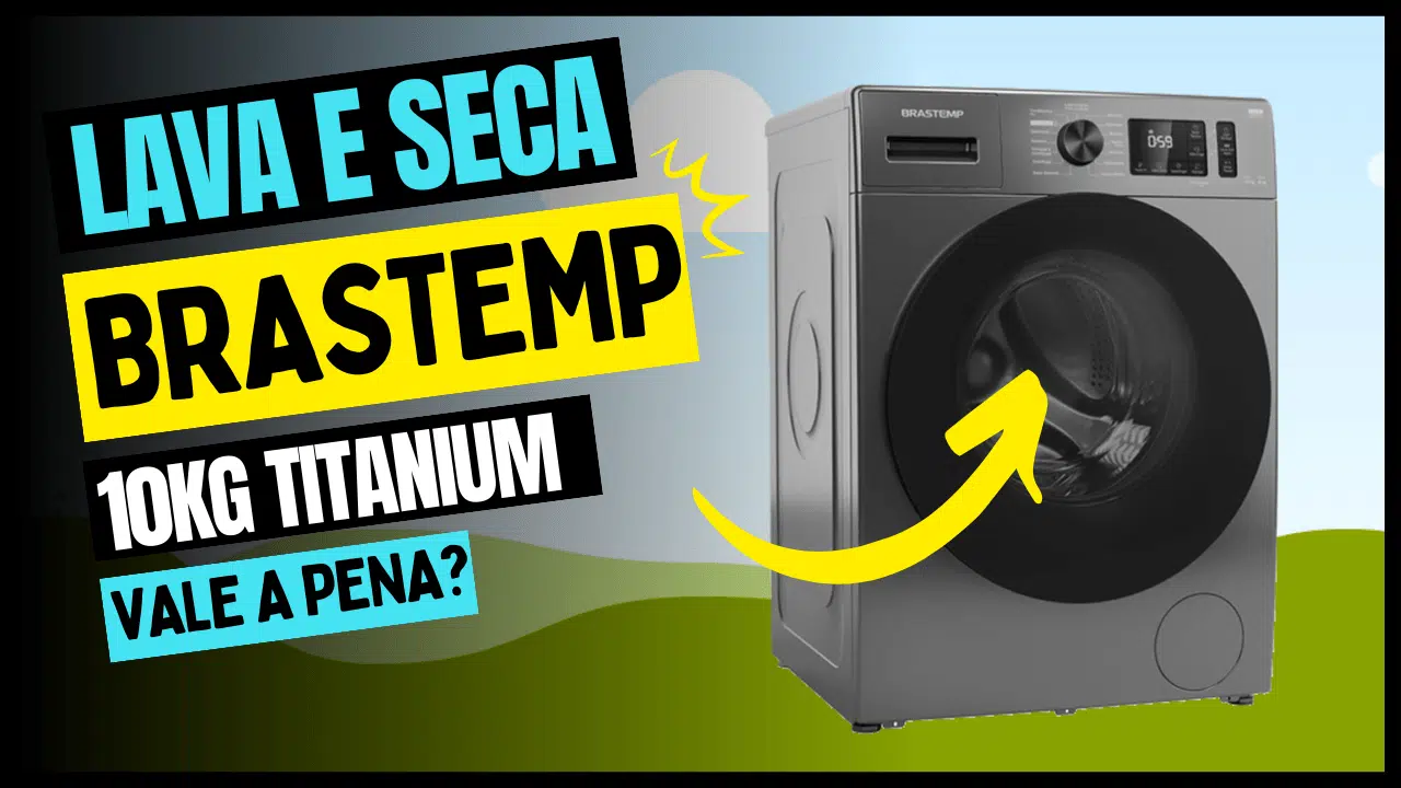 Lava e Seca Brastemp 10kg Titanium com Smart Sensor