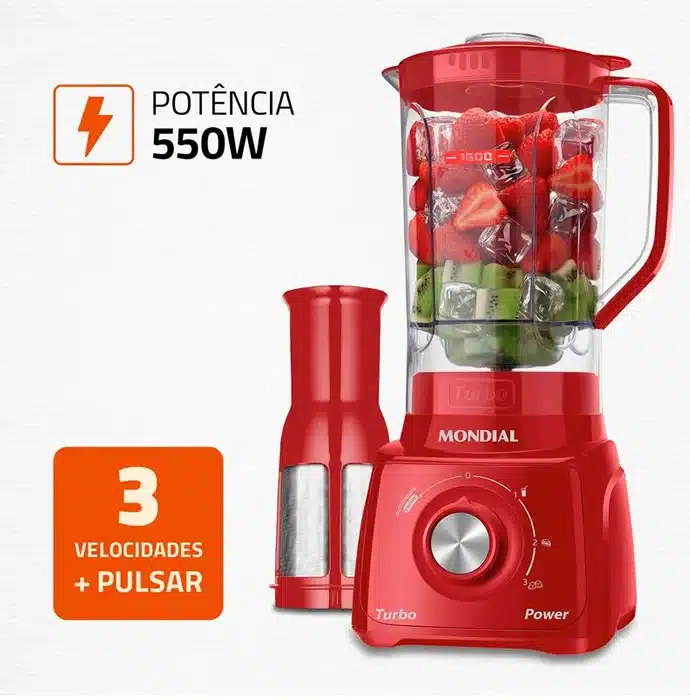 Liquidificador Mondial Turbo Power
