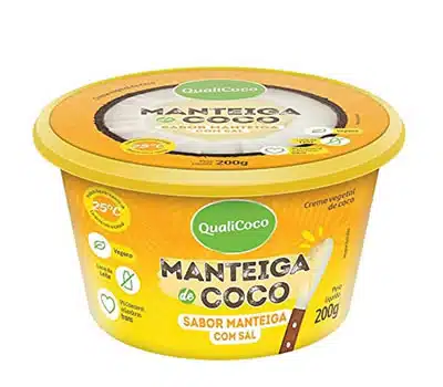 1 - Manteiga de Coco Sabor Manteiga com Sal QUALICOCO