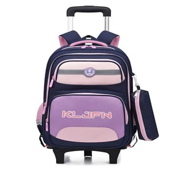 5 - Mochila de Rodinhas em Tecido Oxford KLJFN