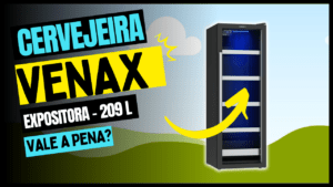 Cervejeira Expositora Venax Blue Light 209 Litros