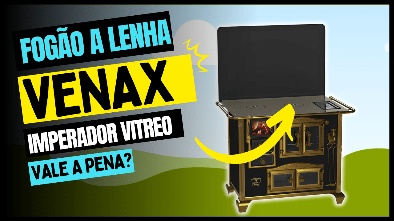 fogão a lenha Venax Imperador Vitreo