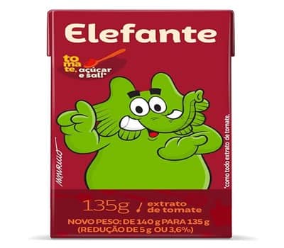 4 - Extrato de Tomate em Caixa ELEFANTE