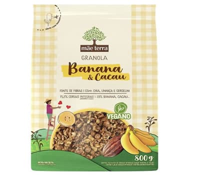 4 - Granola Banana e Cacau MÃE TERRA