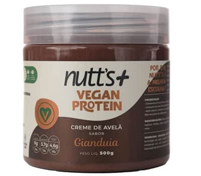 5 - Creme de Avelã Vegan Protein Mais Sabor Gianduia NUTTS MAIS