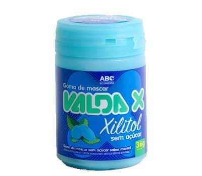 5 - Goma de Mascar X Xilitol Sabor Menta VALDA