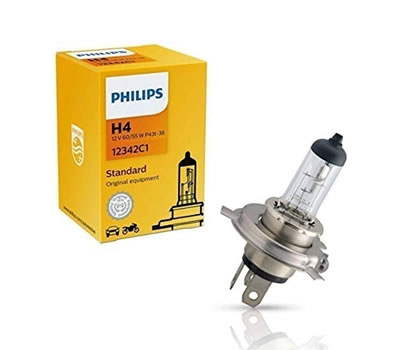 1 - Lâmpada H4 halógena Standard PHILIPS