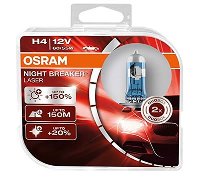 2 - Lâmpada H4 Night Breaker Laser OSRAM