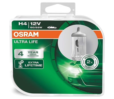 4 - Lâmpada H4 Ultra Life OSRAM