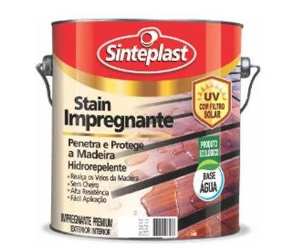 6 - Stain Impregnante Base Água SINTEPLAST