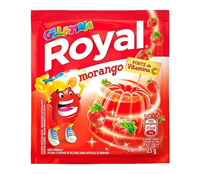 2 - ROYAL Gelatina de Morango