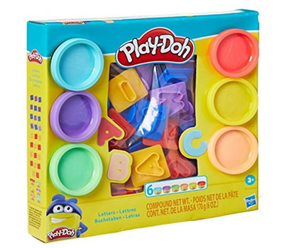 7 - PLAY-DOH Conjunto Massa de Modelar Kit de Letras