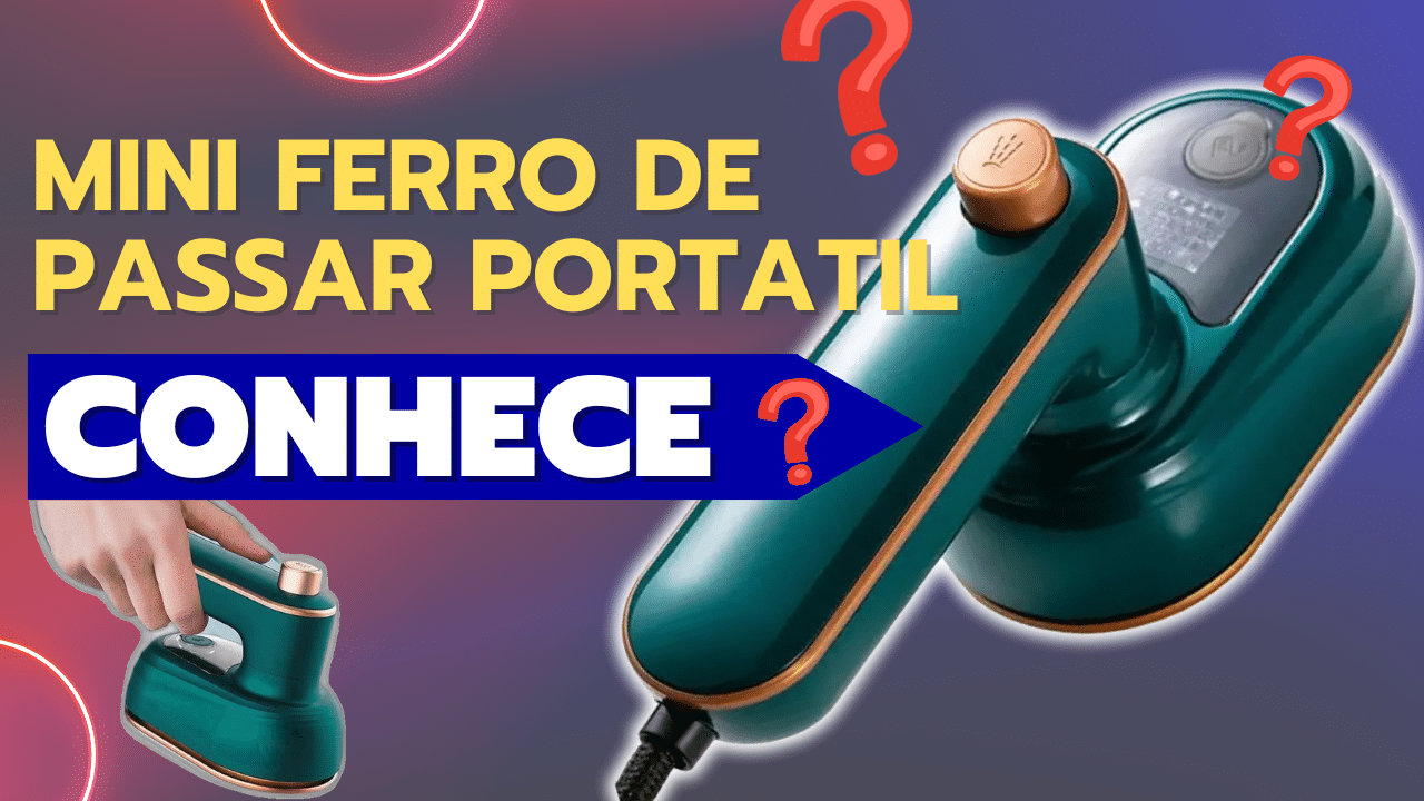 Mini Ferro De Passar Roupa A Vapor Portatil