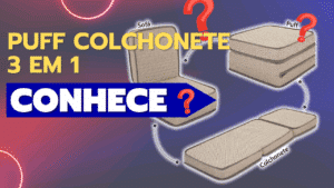 Puff Colchonete Dobrável 3 em 1 BF Colchões