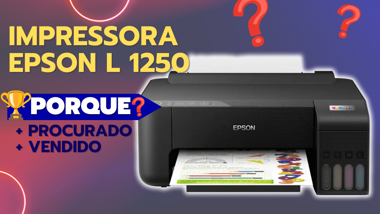 Impressora Epson Ecotank L1250 Tanque de Tinta Wi-Fi USB