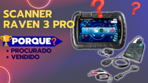 Scanner Automotivo Raven 3 Pro para Reparo e Manutenção