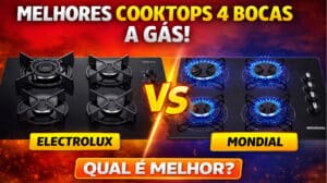 Melhores cooktops 4 bocas a gás Electrolux ou Mondial